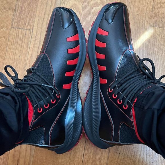 ROCKDEEP Black & Red Mansa (ABII) Sneaker (Women's Listing) - Picture 1 of 4